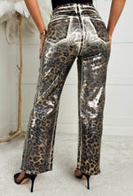 Wild Star Leopard Stretch Metallic Leopard Jeans