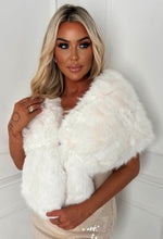 Wrapped & Ready White Faux Fur Wrap