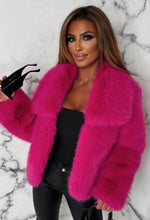 Yours Forever Hot Pink Ultra Thick Faux Fur Jacket