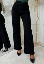 Zoe Black Stretch Straight Leg Jeans